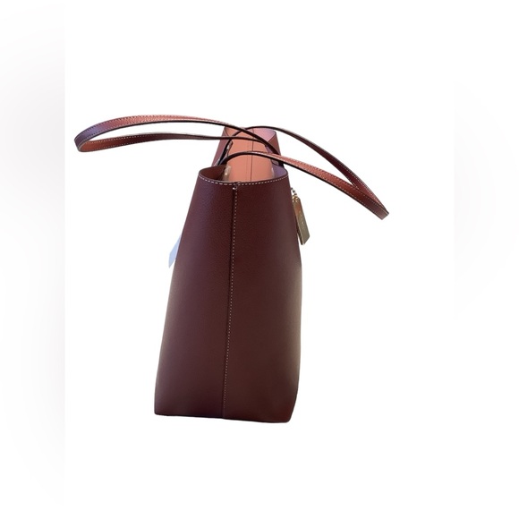 NWT Coach New York Leather Town Wine Tote 72673 - Picture 5 of 10